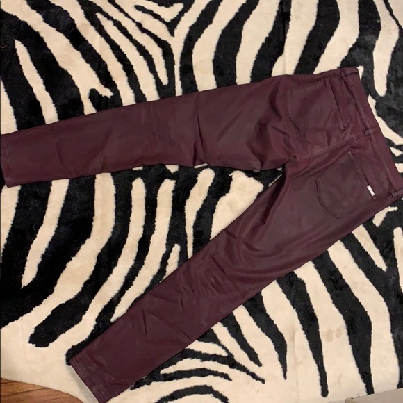 WHBM Maroon Coated Skinny Jeans - Picture 6 of 6